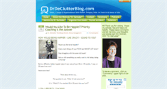 Desktop Screenshot of drdeclutterblog.com
